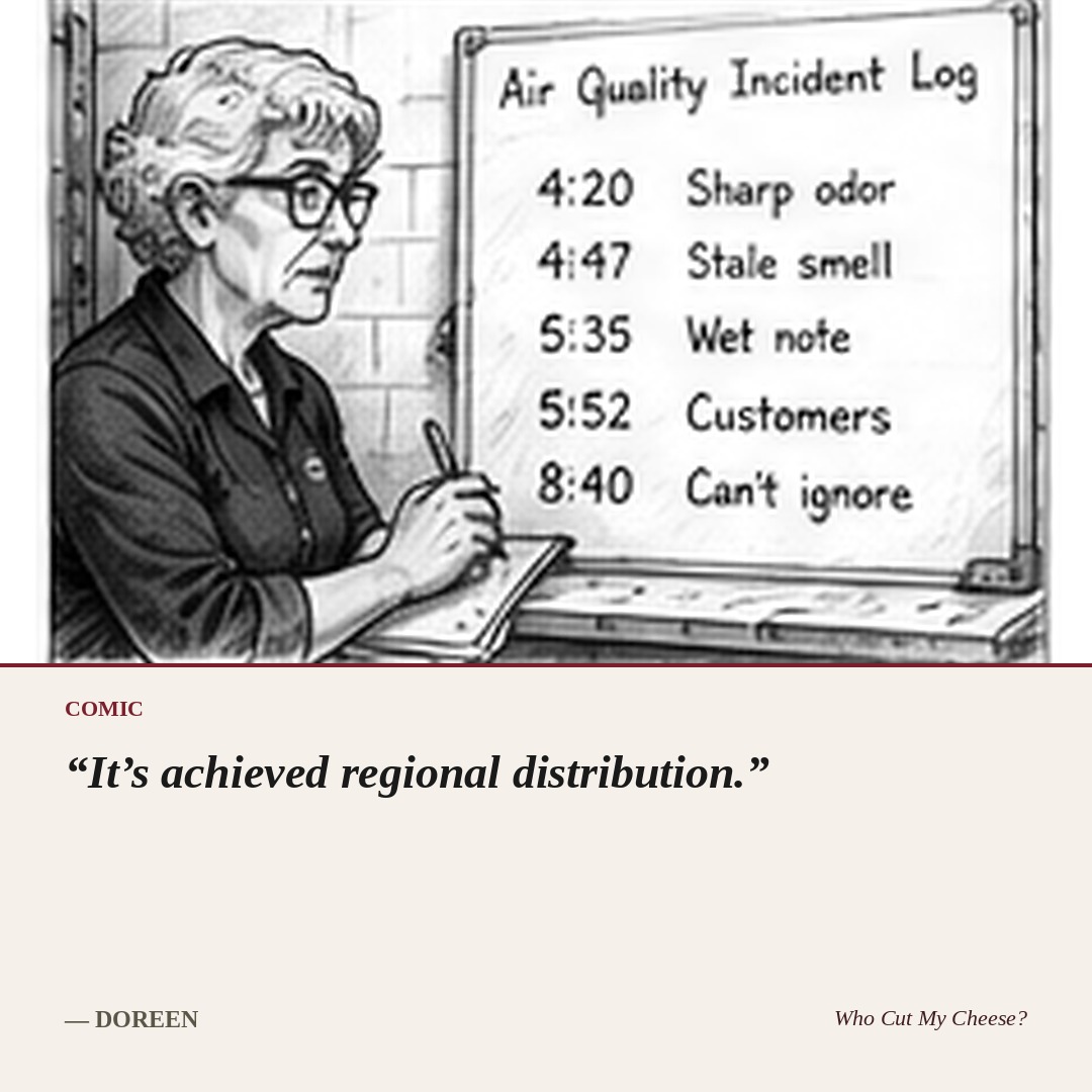 It's achieved regional distribution. — Doreen