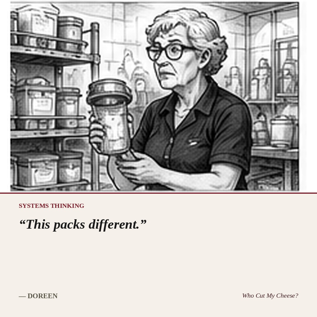 This packs different. — Doreen